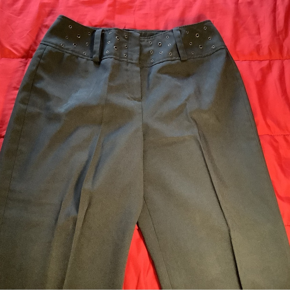 Larry Levine Sport Women’s Size 10 Black Stretch Straight Leg Pants